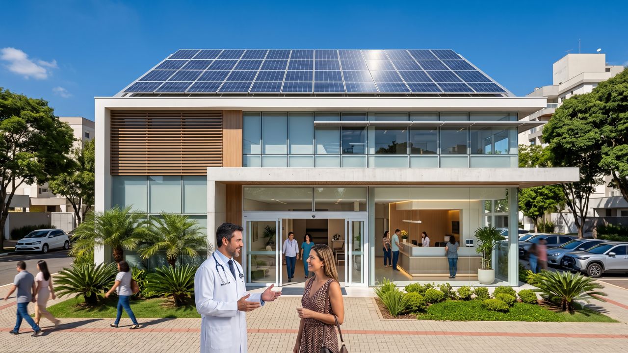 Energia solar para clínica médica, odontológica e estética