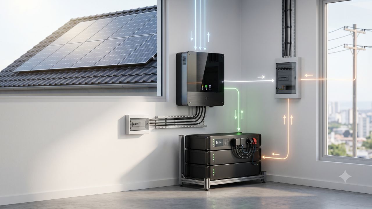 Qual a diferença entre sistema híbrido e off-grid