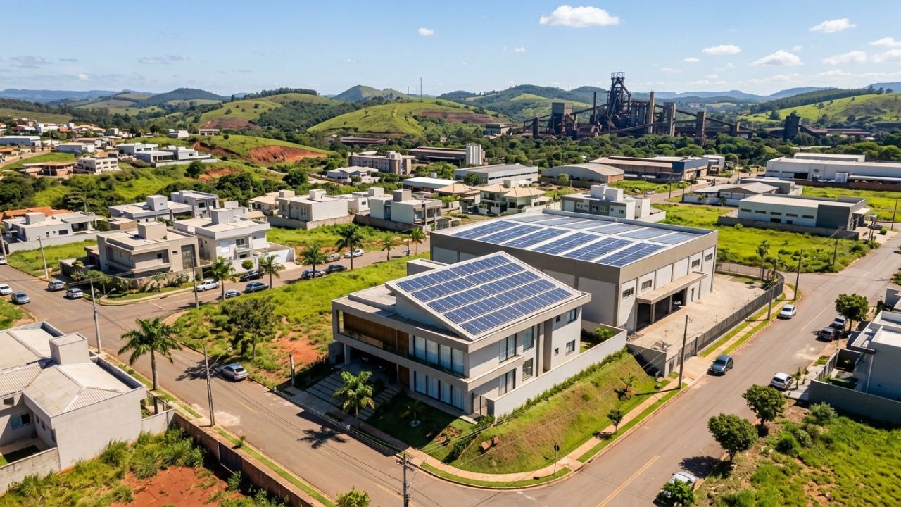 Como funciona a instalação de energia solar na região do Vale do Aço