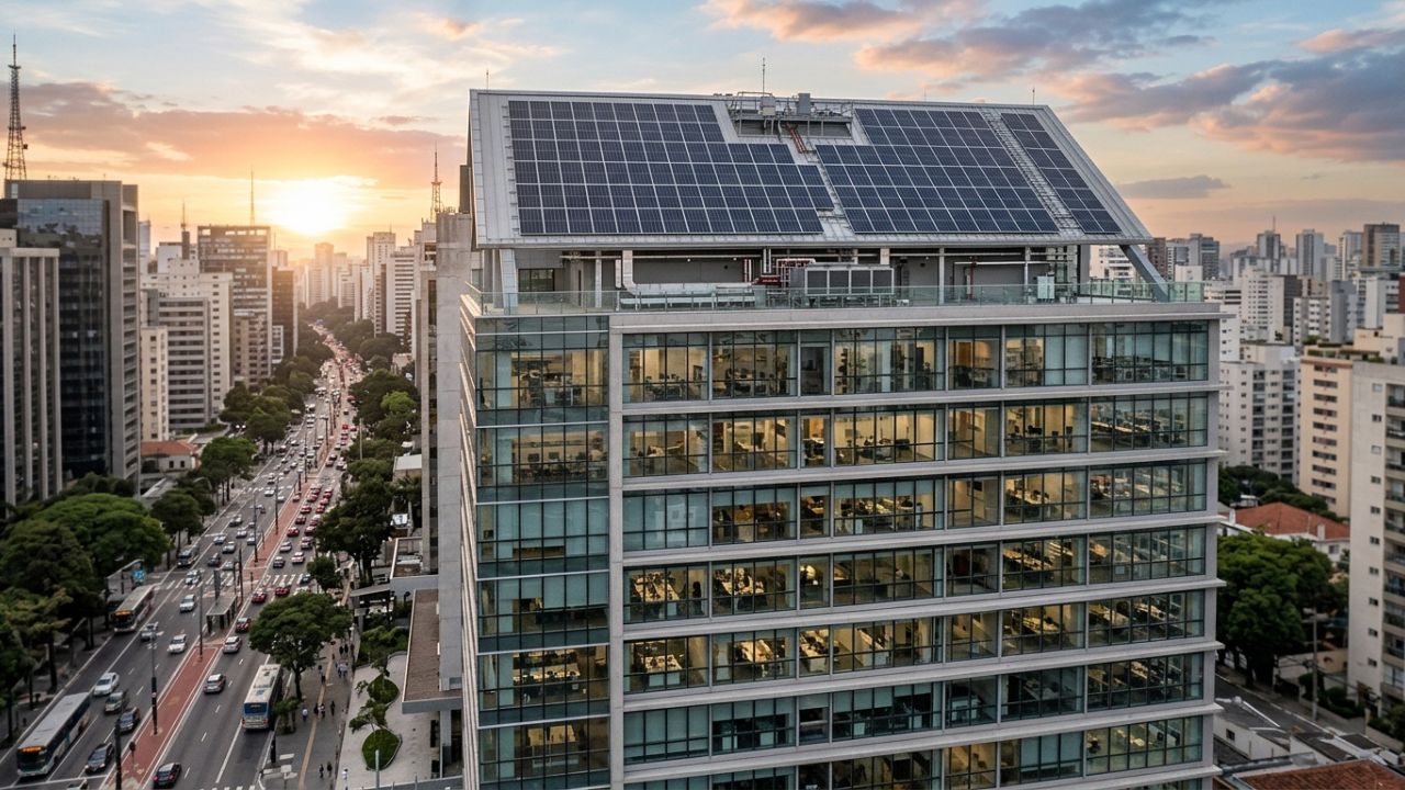 Energia solar para escritórios e prédios comerciais