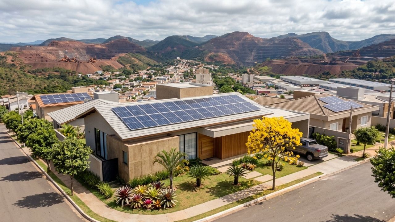 Itabira tem boa incidência solar para gerar energia fotovoltaica