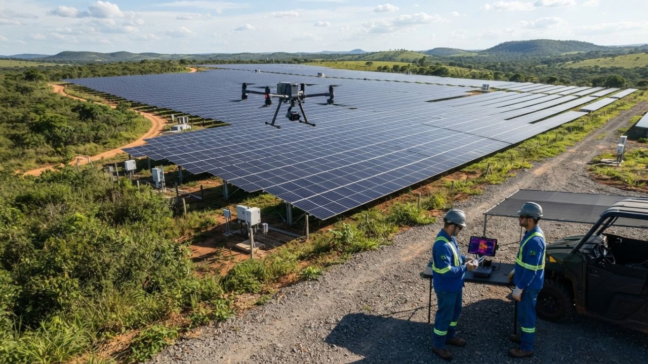 Inspeção termográfica com drone