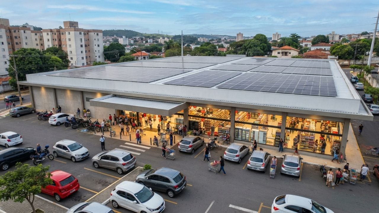 Por que supermercados também são ideais para energia solar