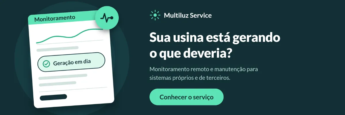 Multiluz Service: manutenção de painel solar e monitoramento remoto em Ipatinga