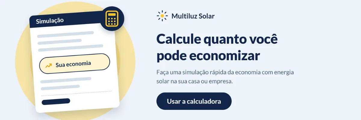 Multiluz Solar: calcule quanto você pode economizar com energia solar em Belo Horizonte